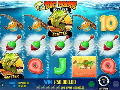 Big Bass Bonanza — Рыбалка, 10 линий — money fish и десять речных фриспинов